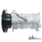 A & I Products Compressor, New, A6 Style w/ Clutch (1 groove 6.77" pulley, 12V, 10:00 coil) 17" x8.5" x9.8" A-771810M91 - alternate 2